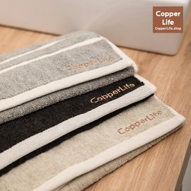 [Copper Life] Premium Clean  Copper Fiber Towel 5P _ Antimicrobial Odor Free Cotton Hotel Towel, Kill 99.9% Coronavirus, Zero Dust, Hypoallergenic _ Made in KOREA